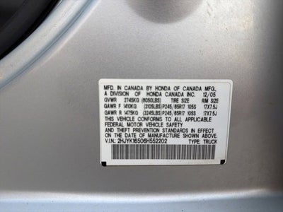 2006 Honda Ridgeline RTL