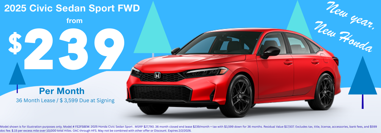 2025 Civic Sedan Sport FWD