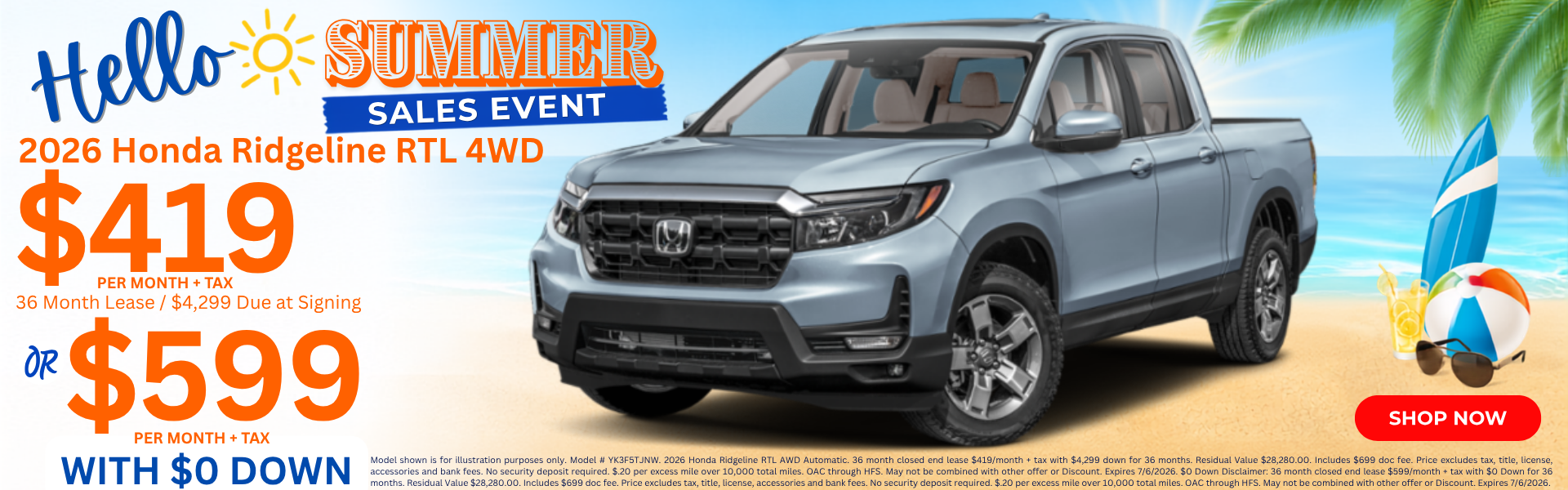 Best Honda Ridgeline Lease Deals and New Specials Flagstaff 