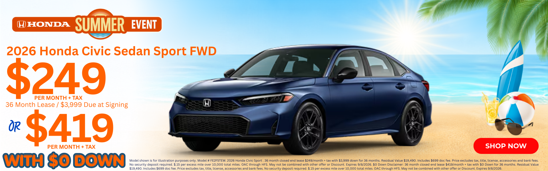 Best Honda Lease Deals in AZ