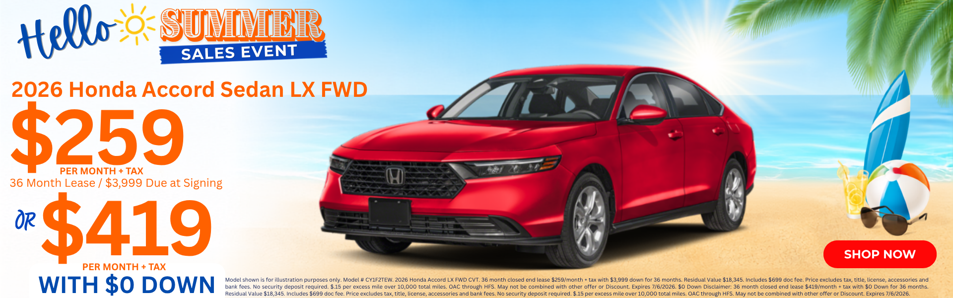 Best Honda Lease Deals in AZ