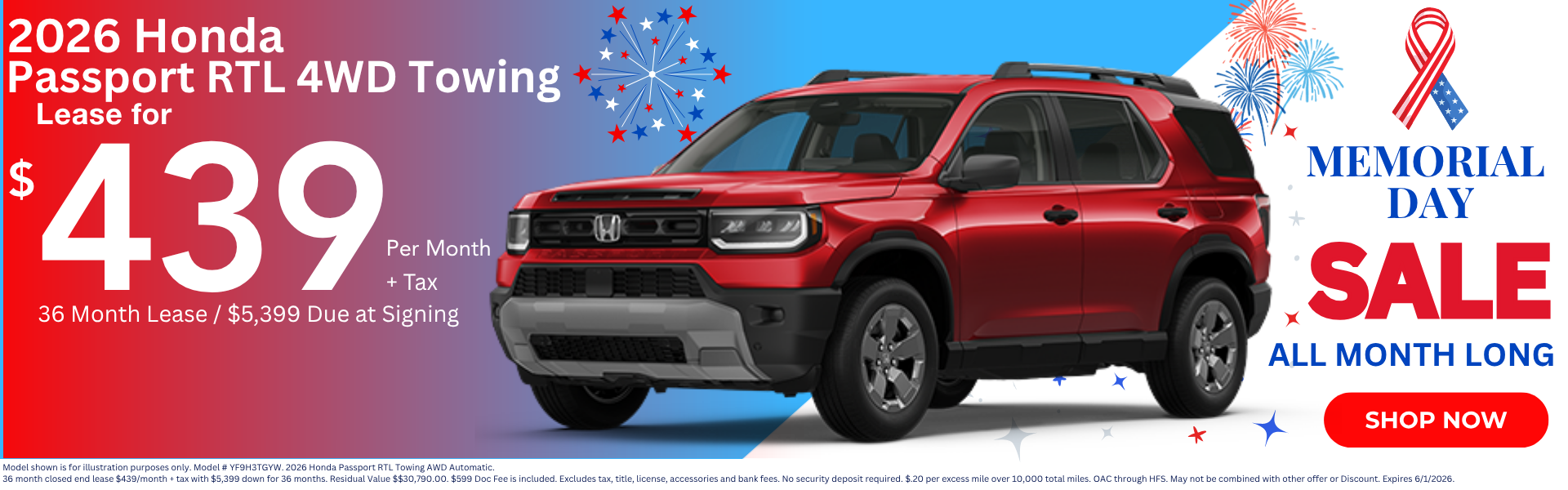 Best Honda Passport Lease Deals in AZ